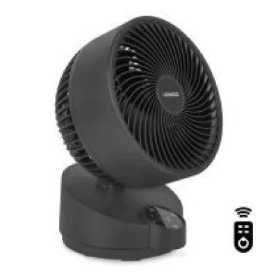 Luxurious Desk Fan - very silent - 3 speed settings - black | Incl. Remote control