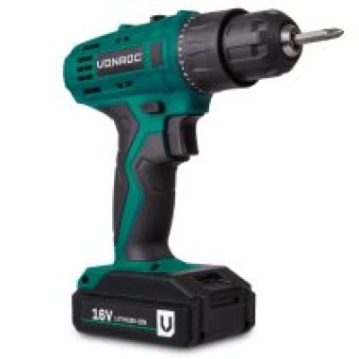 Cordless Drill 16V - Incl. battery, charger and bits 