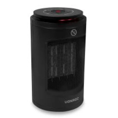 Electric fan heater - 1200W - ceramic - black | 3 heater settings