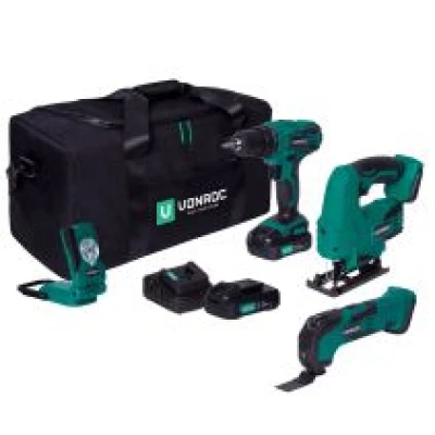 Tool set VPower 20V - 2.0Ah | Incl. 3 machines, 2 batteries and charger 