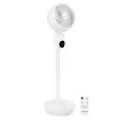 BREEZE Pedestal fan - silent - 98cm - white | Incl. remote control