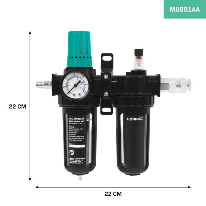 Air Maintenance Unit | Compressed Air Dehumidifier, Pressure Regulator, Oil Atomizer
