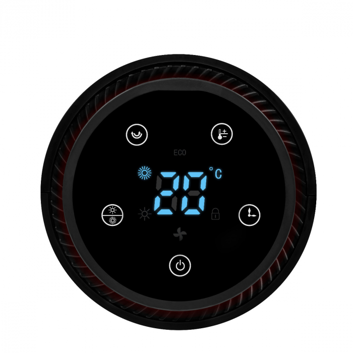 Electric tower fan heater - 2000W - Ceramic| Incl. Remote control