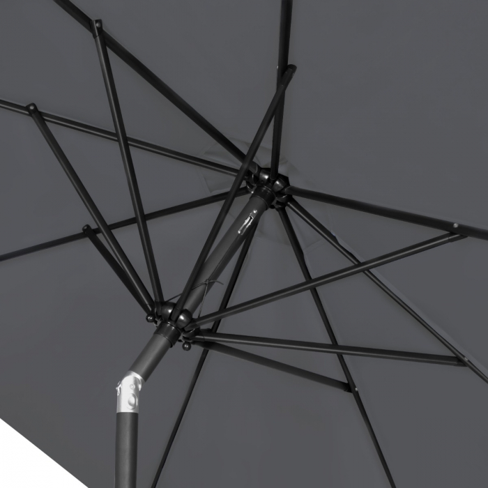 Parasol Recanati Ø300cm - Tiltable | Grey