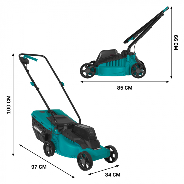 Cordless Lawn Mower 20V - Brushless - 32 cm | Excl. Battery and charger