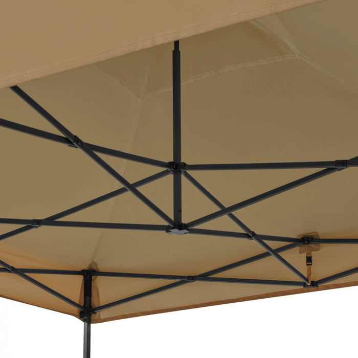 Easy-Up Partytent - 3x3 m | Set incl. sidewalls - Beige