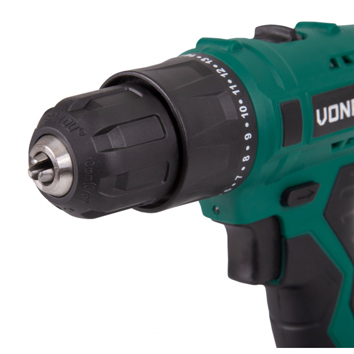 Cordless drill 12V | Incl. 46 accessories & 2 batteries in storage case