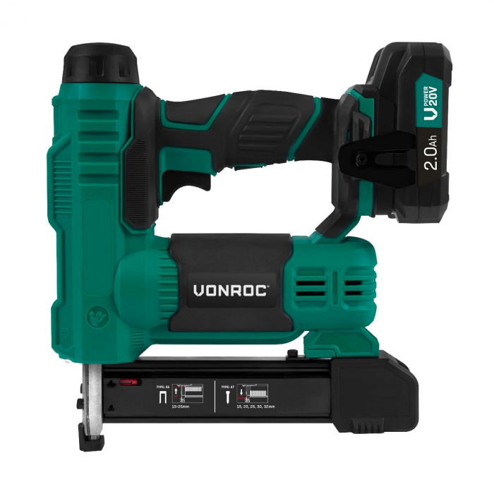 Staple gun 20V - 2.0Ah | Incl battery and quick charger