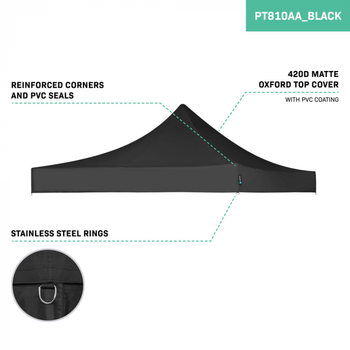 Top Cover - for Party Tent PT501XX | Black 