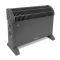 Radiator - Elradiator - 2000W | Til rum op til 24m2 | Justerbar termostat - lydsvag | Grå