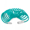 Trykluftslange - Spiralslange 5m – 10 bar | Universal DIN/EURO/ORION