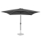 Premium Stangparasol Rosolina 280x280cm - inkl. overtræk - vierkantet | Grå