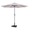 Premium Stangparasol Recanti Ø300cm - inkl. □ Betonfod og overtræk - rund | Beige