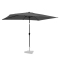 Premium Stangparasol Rapallo 200x300cm - inkl. overtræk - rektanglær | Grå