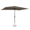 Premium Stangparasol Rapallo 200x300cm - inkl. overtræk - rektanglær | Taupe