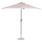 Premium Stangparasol Magione 270x135cm - inkl. overtræk - halvrund | Balkonparasol| Beige