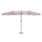 Premium Stangparasol Iseo 460x270cm - inkl. overtræk - rektangulær | Beige