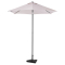 Premium Stangparasol Torbole Ø200cm - inkl. □ Betonfod og overtræk - rund | Strandparasol | Beige