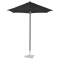 Premium Stangparasol Torbole Ø200cm - inkl. overtræk - rund | Strandparasol | Sort 