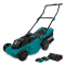 Plæneklipper 40V - 38cm klippebredde - Central højdejustering - Inkl. to 2.0Ah batterier og dobbelt hurtigoplader