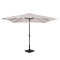 Premium Stangparasol Rosolina 280x280cm - inkl. □ Betonfod og overtræk - vierkantet | Beige