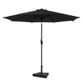 Parasol Recanati Ø300cm – Premium parasol – anthracite/black | Incl. concrete base 20 kg