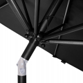 Parasol Recanati Ø300cm – Premium parasol – anthracite/black | Incl. concrete base 20 kg