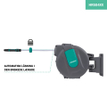 VONROC Automatic hose reel – Incl. 35m garden hose, nozzle and couplings
