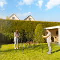 Easy-Up Party Tent - 3x3 m  | Set incl. Mosquito Netting Sidewalls - Black