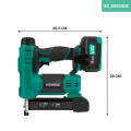 Staple gun 20V – 4.0Ah - Incl. staples and nails | Incl. battery and quick charger
