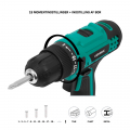 Cordless Drill 20V | Incl. 2.0Ah Battery, Charger, and 46 accessories in premium case