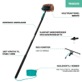 Telescopic wash brush – 6,50m | Incl. multi-purpose brush, 2-in-1 window cleaner, hose and soap dispenser