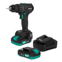 PRO Cordless Drill 20V – Brushless motor – 40Nm | Incl. 2x 2.0Ah Battery and charger
