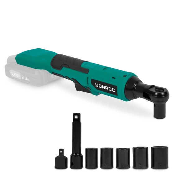 Ulejlighed Distill på VONROC | Cordless ratchet wrench - 20V - 50Nm - Excl. battery and charger