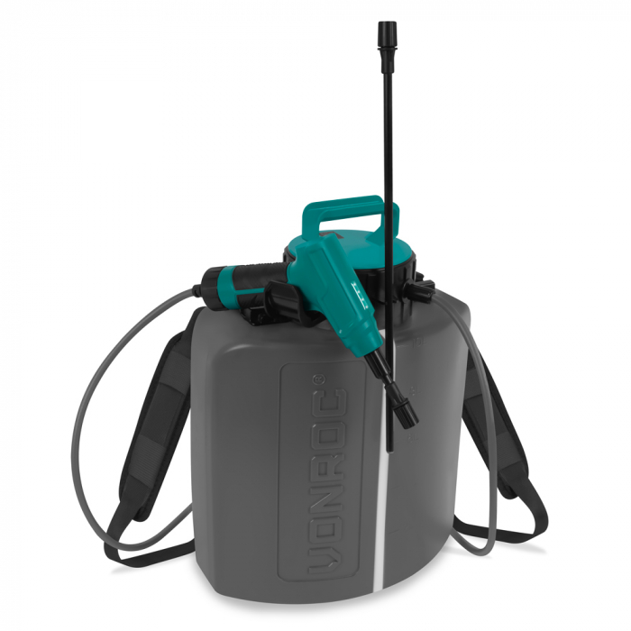 Elektrisk Tryksprøjte 10L – 4V | Sprøjt uden at pumpe | Genopladelig 4V batteri | Inkl. kort & lang sprøjtelanse + USB-C kabel main product photo