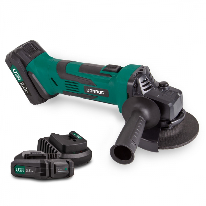 Vinkelsliber 20V – 115mm | Inkl. 2x 2.0Ah akku og oplader main product photo