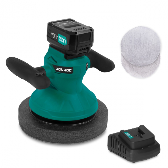 Polermaskine 20V - Excentrisk - Ø240mm | Inkl. 4.0Ah akku og oplader main product photo