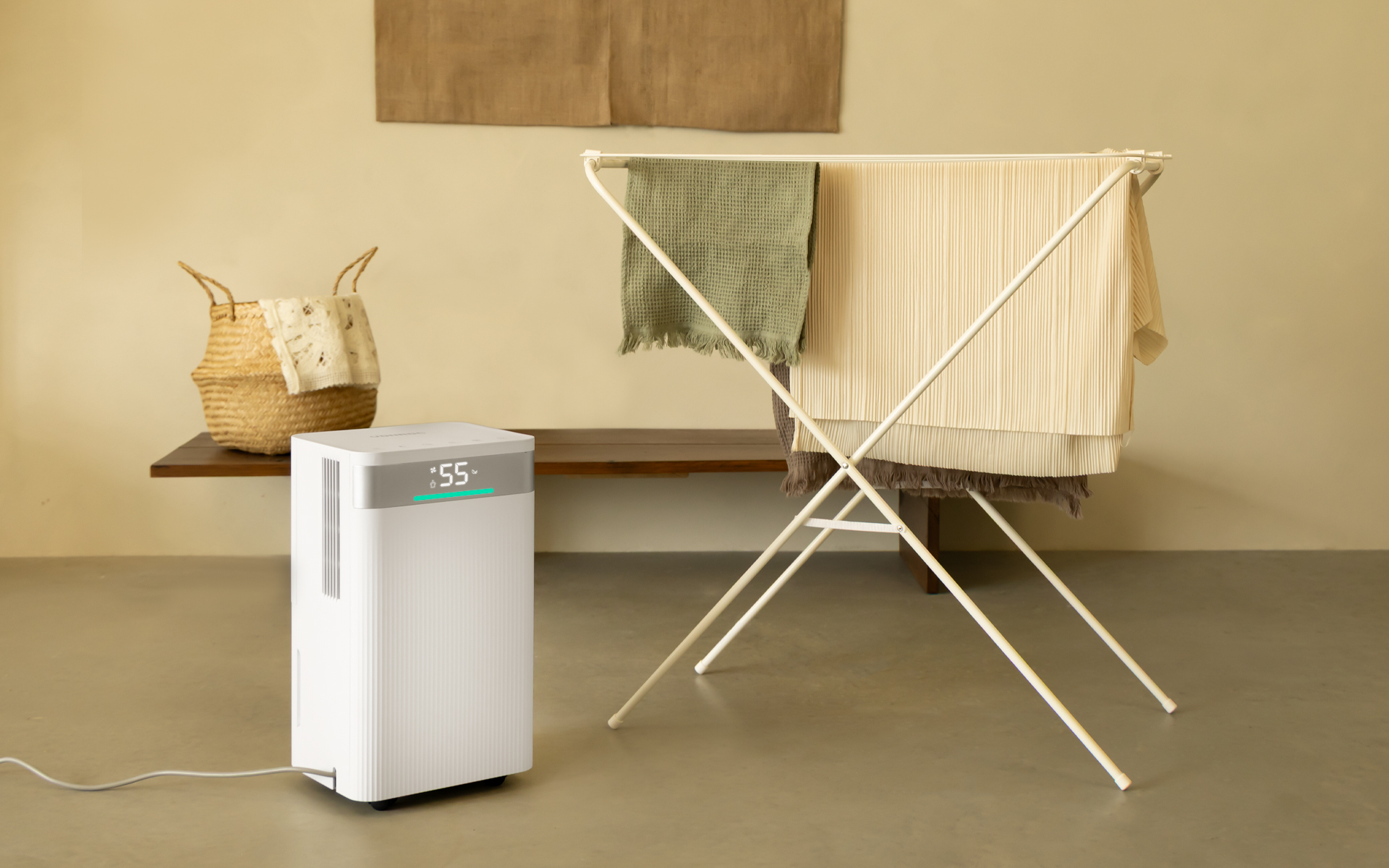 Tøj tørres ekstra hurtigt med VONROC affugter